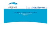Dossier tarifas publicidad iAgua (4ª trimestre 2011)
