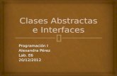 Clases abstractas e interfaces (AlexandraPerez)
