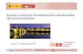 España y La Rioja en las evaluaciones internacionales del sistema educativo. Jornadas de evaluaciones internacionales. La Rioja