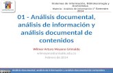 01 analisis documental, análisis de información y análisis documental de contenidos