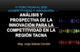 La innovación para la competitividad en la región tacna
