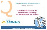 Calidad de servicio de formación e-learning: la satisfacción del cliente