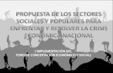 Propuesta De Los Sectores Sociales y Populares De El Salvador