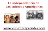 Independencia de las colonias americanas
