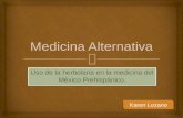 Uso de herbolaria en la medicina del México prehispánico.