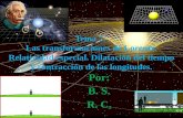 Física Moderna, Las transformaciones de Lorentz. Relatividad especial. Dilatación del tiempo y contracción de las longitudes.