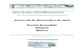 Sintesis informativa 29 11 2012