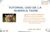 Tutorial uso rubrica_tigre grupo: tigres unadistas