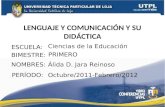 UTPL-LENGUAJE Y COMUNICACIÓN Y SU DIDÁCTICA-I-BIMESTRE-(OCTUBRE 2011-FEBRERO 2012)