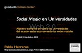 Ejemplos socialmedia universidades