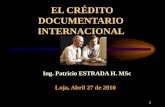 1º ciclo de conferencias  Crédito Documentario