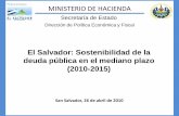 El Salvador: Sostenibilidad de la deuda pública en el mediano plazo (2010-2015)