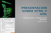 Presentación sobre html y xml