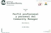 Perfil profesional y competencias emocionales del Community Manager - SmmUS Experto Redes 2014 S26