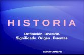 1 historia definición y division