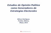 Estudios de Opinión Política como Generadores de Estrategia Electorales