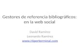 Gestores de referencias bibliográficos en la web social