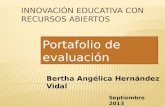 Innovación educativa con recursos abiertos portafolio de evaluación
