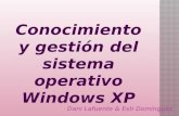 Conocimiento y gestión del s.o. windows xp