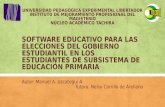 Software educativo para las elecciones del gobierno estudiantil