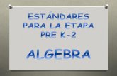 Algebra pre k-2
