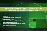 Norma OHSAS 18001 Legislacion basica aplicable en Chile