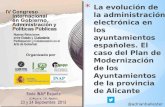 La evolución de la administración electrónica en los ayuntamientos españoles. El caso del Plan de Modernización de los Ayuntamientos de la provincia de Alicante
