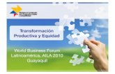 Tranformación Productiva y Equidad  - Presentación de la Ministra Nathalie Cely durante el World Business Forum