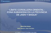 Límite de la cordillera oriental y zona subandina, en las provincias de Jaén y Bagua