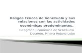 Rasgos FíSicos De Venezuela Y Sus Relaciones Con