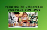 Programa de desarrollo educativo 1995 2000