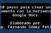 Tutorial de Google Docs