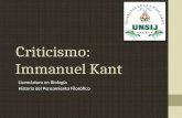 El Criticismo de Immanuel Kant