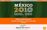 México bicentenario, hecho en mexico gfk