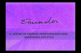 Ecuador destino de inversiones