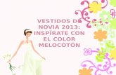 Vestidos de novia 2013 inspirate con el color melocoton