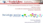 Presentación de Periodismo Escolar en Internet en la Feria del Libro 2011