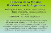 Historia de la Música Folklórica..