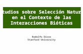 Estudios sobre Selección Natural en el Contexto de las Interacciones Bióticas