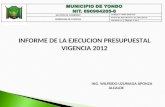 Informe ejecutivo pto 2012