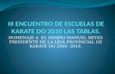 III ENCUENTRO DE ESCUELAS DE KARATE DO USKAP 2010