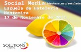 Escuela Hotelera Montemira - Charla Social Media