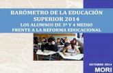 Informe de prensa reforma educacional bes 2014