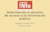 Defendiendo el derecho a la información pública, por Victoria Anderica