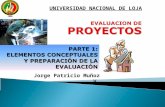 Elementos conceptuales Evaluación de Proyectos Universidad Nacional de Loja