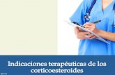 Indicaciones  terapeuticas de los corticoesteroides
