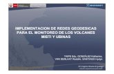 Implementación de redes geodésicas para monitoreo de los volcanes Misti y Ubinas