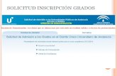SOLICITUD INSCRIPCIÓN EN GRADOS (ANDALUCÍA)