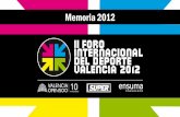 Memoria FID 2012