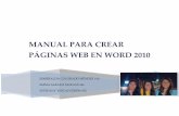 Manual para crear páginas web en word 2010